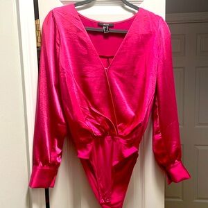 Fusia Satin Blouse